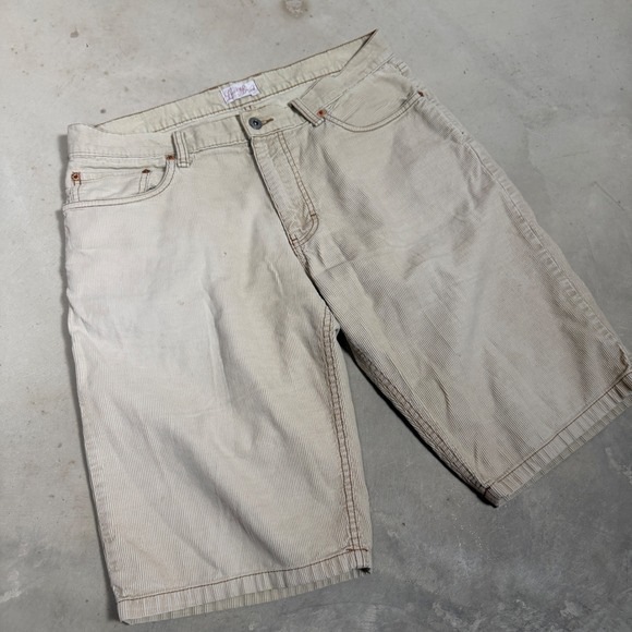 Lucky Brand Other - Lucky Brand Mens‎ Corduroy Shorts Tan Beige Cotton Size 33